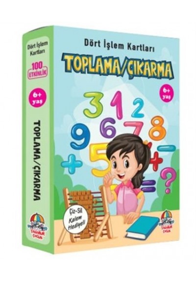 Toplama Çıkarma - Dört İşlem Kartları 6+ Yaş - Cep Boy