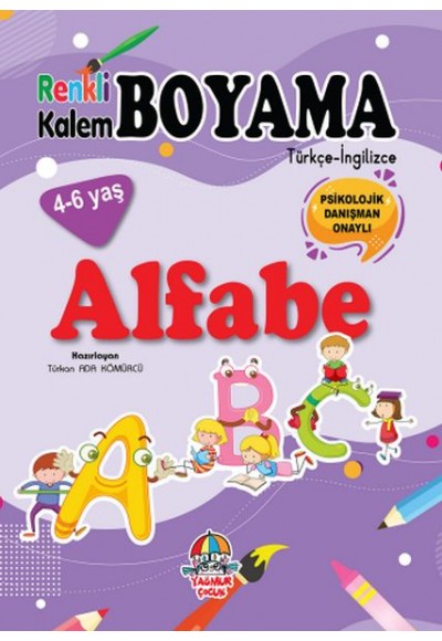 Renkli Kalem Boyama - Alfabe