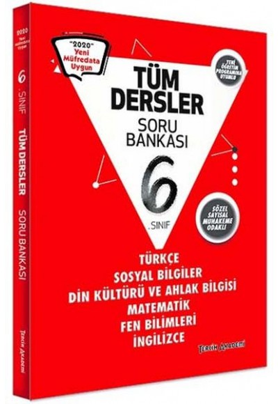 Tercih Akademi Yayınları 6. Sınıf Tüm Dersler Soru Bankası (Yeni)