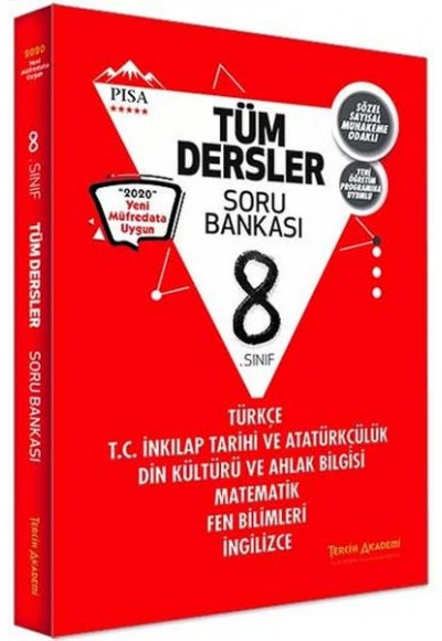 Tercih Akademi Yayınları 8. Sınıf Tüm Dersler Soru Bankası (Yeni)