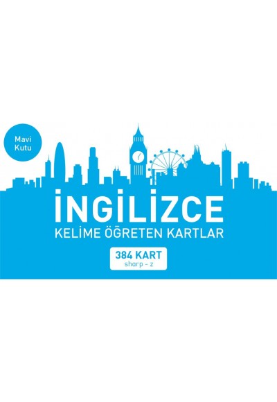 İngilizce Kelime Öğreten Kartlar Mavi Kutu (Sharp-z)