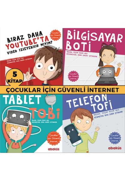 Çocuklar İçin Güvenli İnternet Seti - 5 Kitap Takım