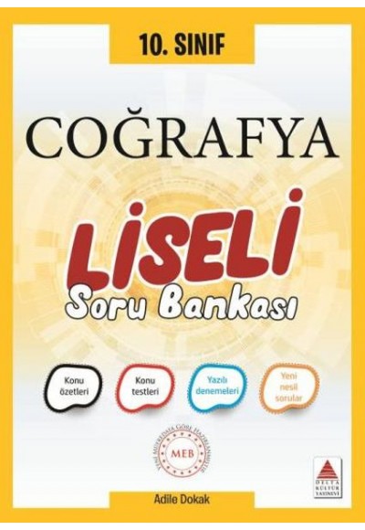 Delta 10. Sınıf Coğrafya Liseli Soru Bankası (Yeni)