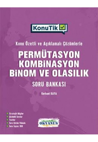Okyanus KonuTik Permütasyon, Kombinasyon, Binom Ve Olasılık Soru Bankası