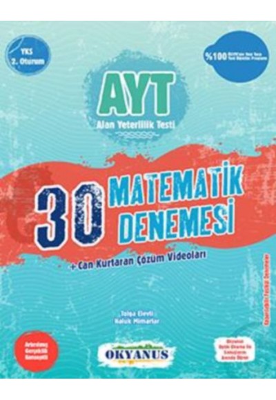 Okyanus AYT 30 Matematik Denemesi (Yeni)