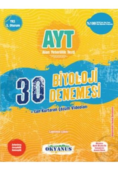 Okyanus AYT 30 Biyoloji Denemesi
