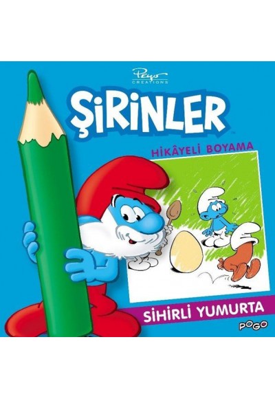 Sihirli Yumurta Hikayeli Boyama - Şirinler