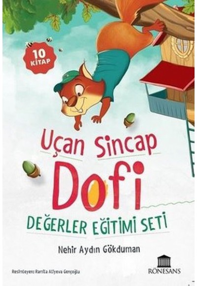 Uçan Sincap Dofi Değerler Eğitimi Seti - 10 Kitap Takım