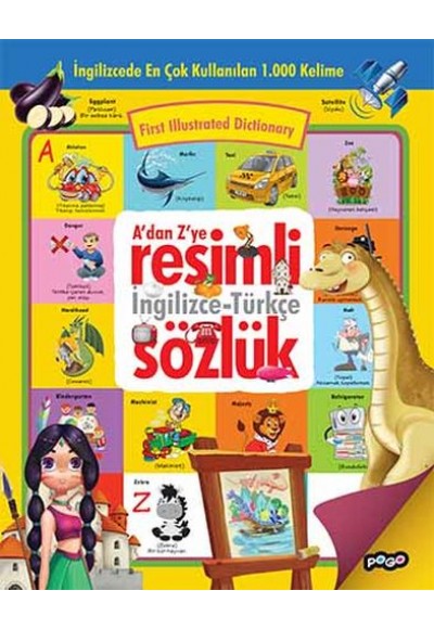 A'dan Z'ye Resimli İngilizce-Türkçe Sözlük
