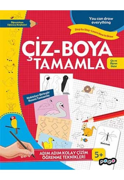 Çiz ve Öğren Dizisi - Çiz, Boya Tamamla