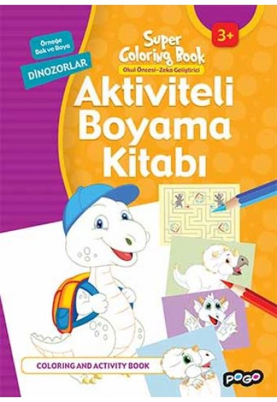 Aktiviteli Boyama Kitabı Dinozorlar