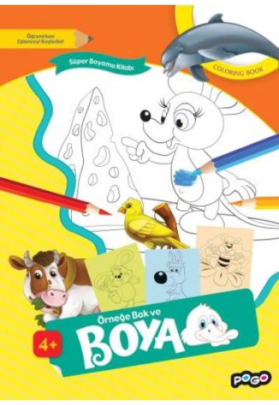 Süper Boyama Kitabı 1 - Örneğe Bak ve Boya