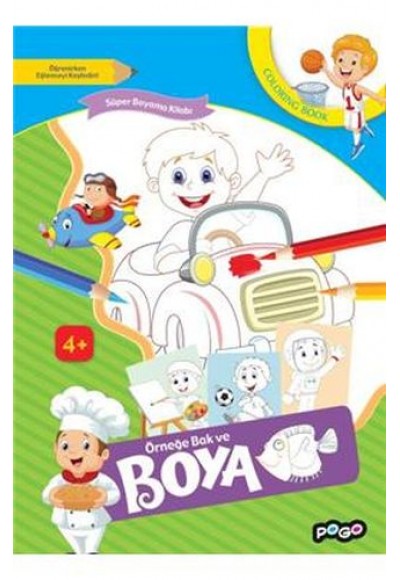 Süper Boyama Kitabı 3 - Örneğe Bak ve Boya
