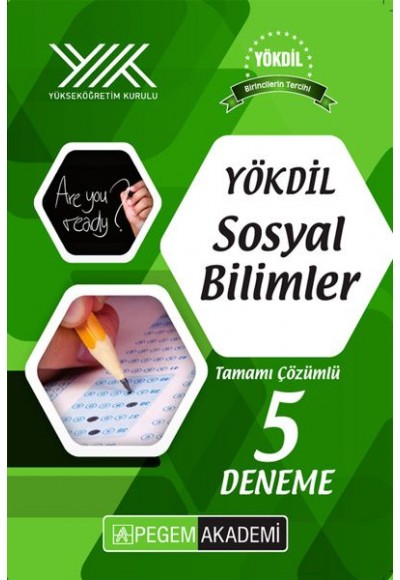 Pegem YÖKDİL Sosyal Bilimler Tamamı Çözümlü 5 Deneme