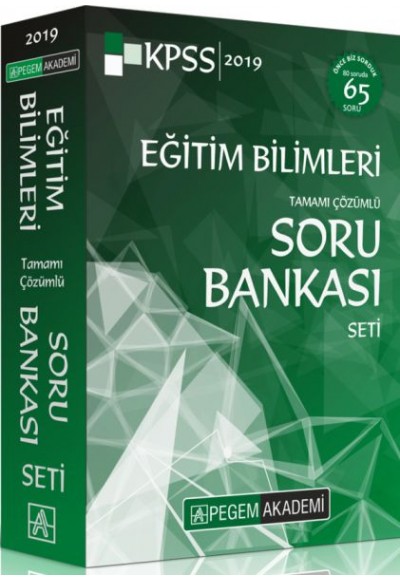 Pegem 2019 KPSS Eğitim Bilimleri Tamamı Çözümlü Modüler Soru Bankası Seti 6 Kitap (Yeni)
