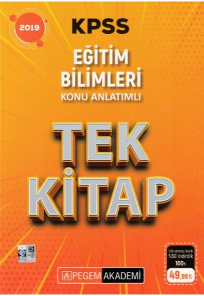 Pegem 2019 KPSS Eğitim Bilimleri Konu Anlatımlı Tek Kitap (Yeni)