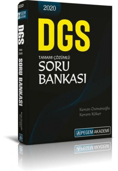 Pegem Akademi 2020 DGS Tamamı Çözümlü Soru Bankasıı (Yeni)