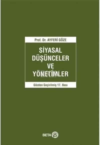 Siyasal Düşünceler ve Yönetimler
