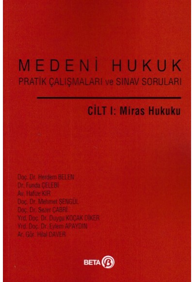 Cilt: 1 Miras Hukuku