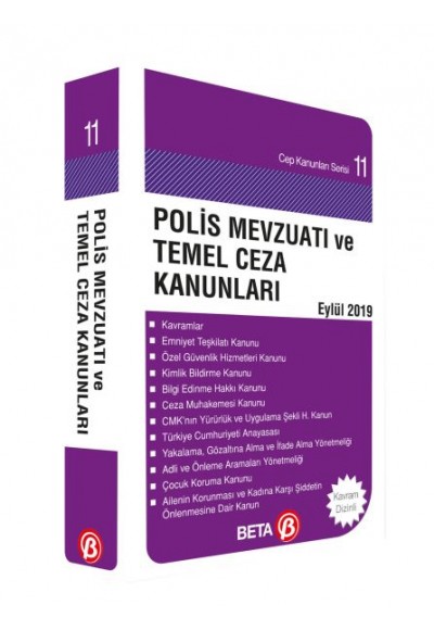 Cep Kanunu Serisi 11 - Polis Mevzuatı ve Temel Ceza Yasaları