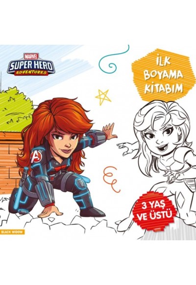 İlk Boyama Kitabım Black Widow - Marvel Super Hero Adventures
