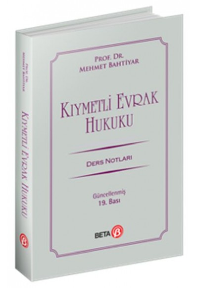 Kıymetli Evrak Hukuku Ders Notları