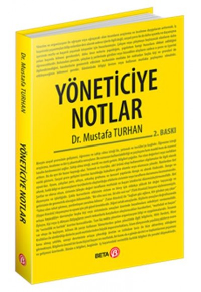 Yöneticiye Notlar