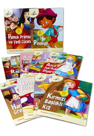 Hikayeli. Boyamalı ve Aktiviteli Dünya Masalları Serisi - 10 Kitap