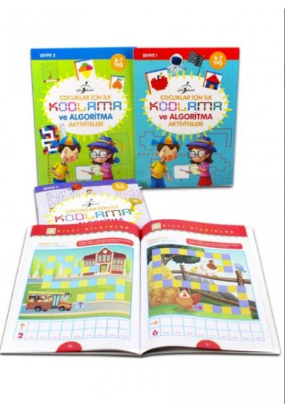 Çocuklar İçin İlk Kodlama ve Algoritma Aktiviteleri - 4 Kitap