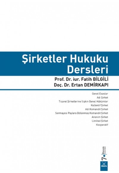 Şirketler Hukuku Dersleri