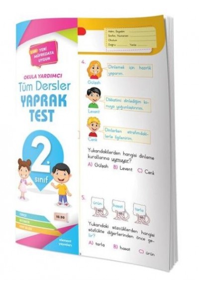 Element 2. Sınıf Tüm Dersler Yaprak Test