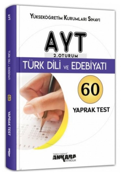 Ankara AYT 2. Oturum Türk Dili ve Edebiyatı Yaprak Test (Yeni)