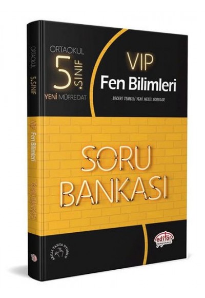 Editör 5. Sınıf VIP Fen Bilimleri Soru Bankası (Yeni)
