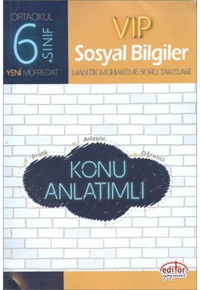 Editör - 6.Sınıf VIP Sosyal Bilgiler Konu Anlatımlı