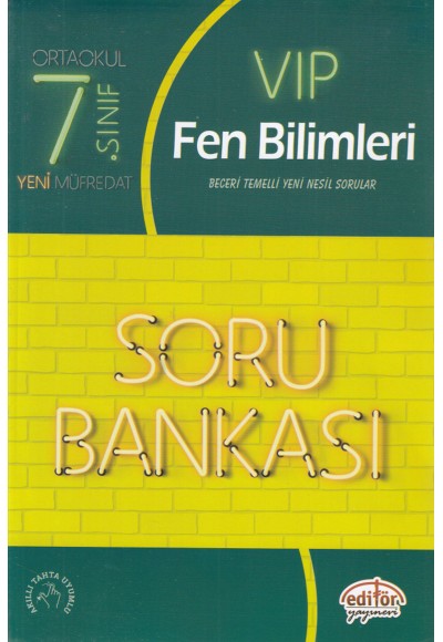 Editör 7. Sınıf VIP Fen Bilimleri Soru Bankası (Yeni)