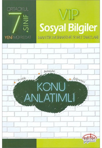 Editör - 7.Sınıf VIP Sosyal Bilgiler Konu Anlatımlı