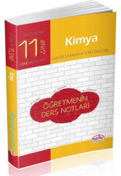 Editör - 11.Sınıf Kimya Öğretmenin Ders Notları