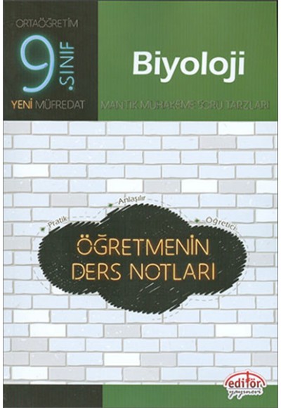 Editör - 9.Sınıf Biyoloji Öğretmenin Ders Notları