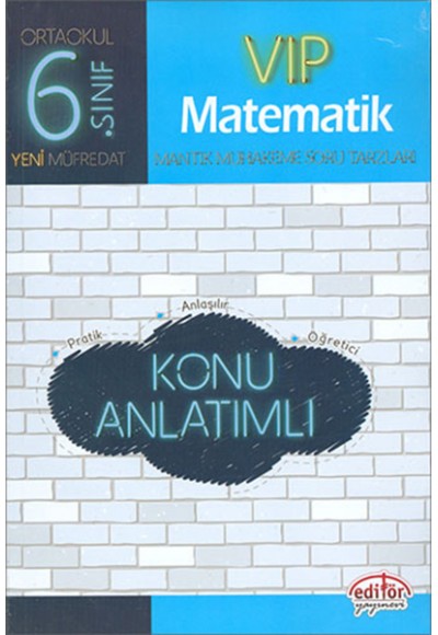 Editör - 6.Sınıf VIP Matematik Konu Anlatımlı