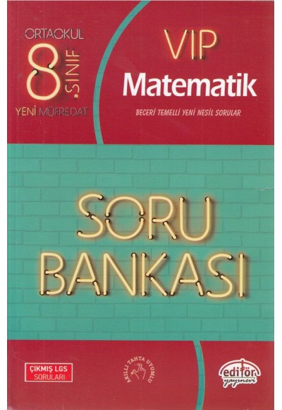 Editör 8. Sınıf VIP Matematik Soru Bankası (Yeni)
