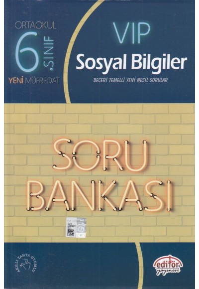 Editör 6. Sınıf VIP Sosyal Bilgiler Soru Bankası (Yeni)