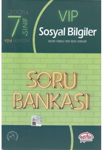 Editör 7. Sınıf VIP Sosyal Bilgiler Soru Bankası (Yeni)