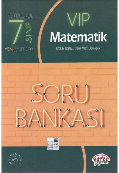 Editör 7. Sınıf VIP Matematik Soru Bankası (Yeni)