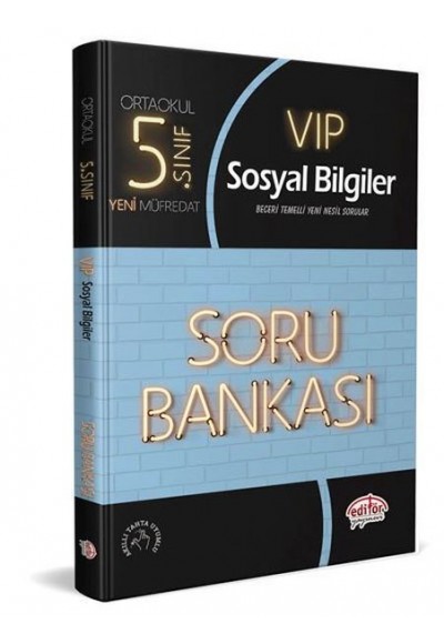 Editör 5. Sınıf VIP Sosyal Bilgiler Soru Bankası (Yeni)