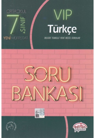 Editör 7. Sınıf VIP Türkçe Soru Bankası (Yeni)