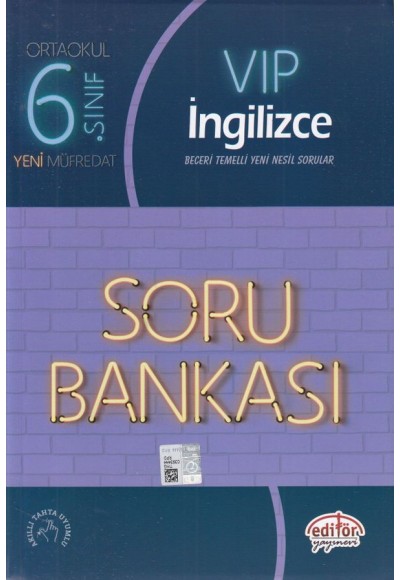Editör 6. Sınıf VIP İngilizce Soru Bankası (Yeni)