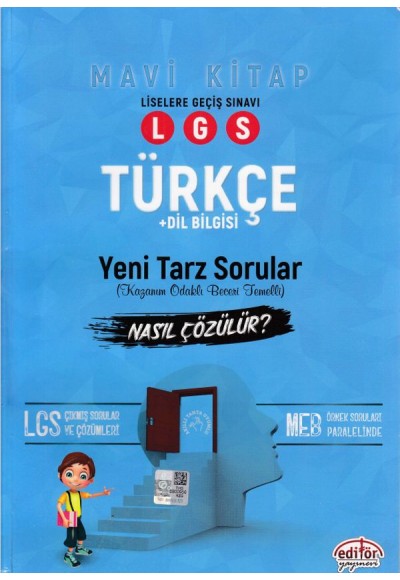 Editör LGS Türkçe Mantık Muhakeme Soruları Nasıl Çözülür? Mavi Kitap (Yeni)
