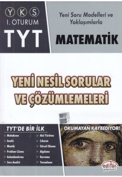 Editör TYT Matematik Yeni Nesil Sorular ve Çözümleri (Yeni)