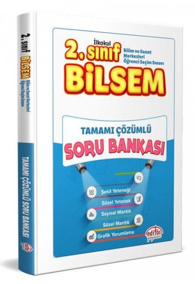 Editör 2. Sınıf Bilsem Çözümlü Soru Bankası (Yeni)