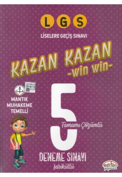 Editör LGS Kazan Kazan Tamamı Çözümlü 5 Deneme Sınavı Fasiküllü (Yeni)